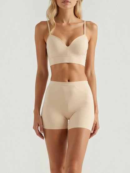 High-Waisted Mid-Thigh Shorts