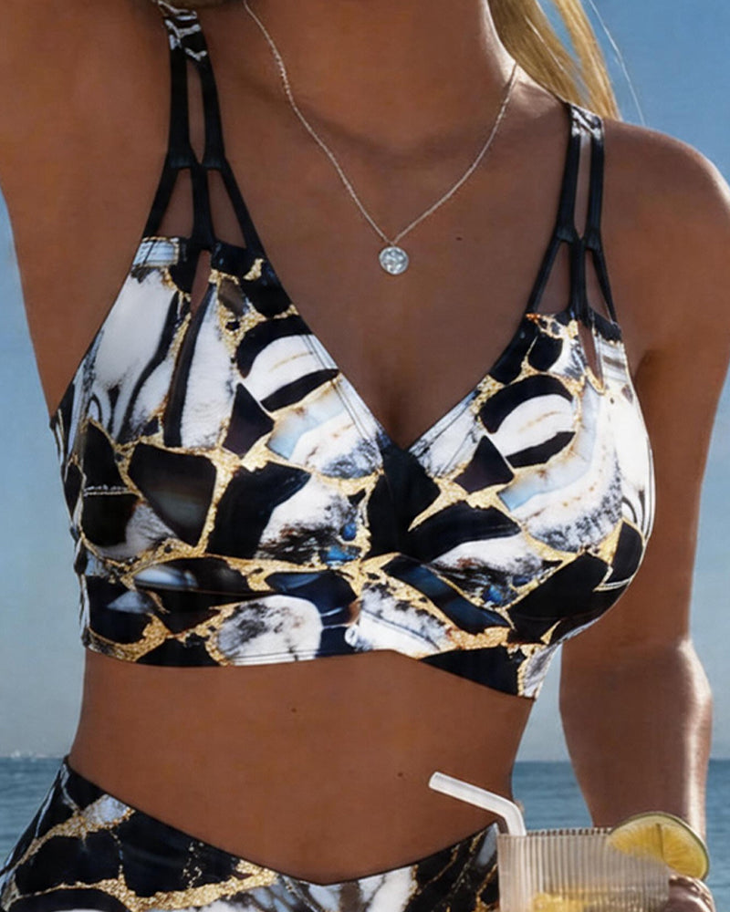 Bikini con Spalline Design Cut-Out