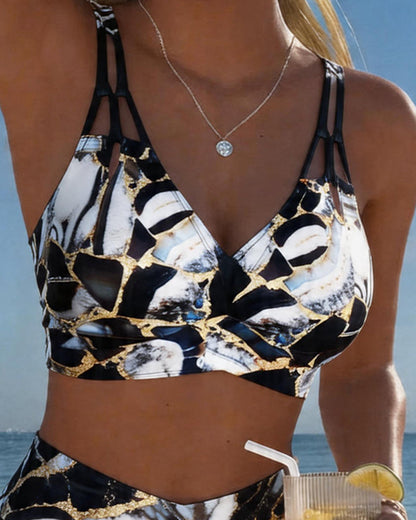 Bikini con Spalline Design Cut-Out