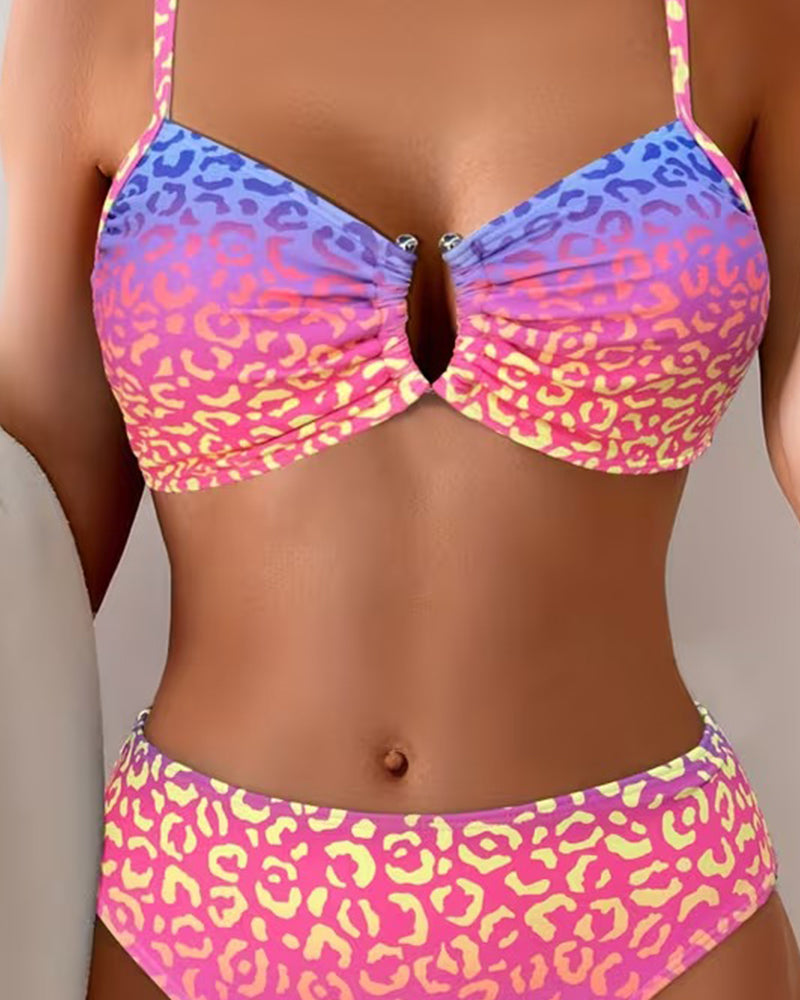 Bikini Stilizzato Stampa Animalier