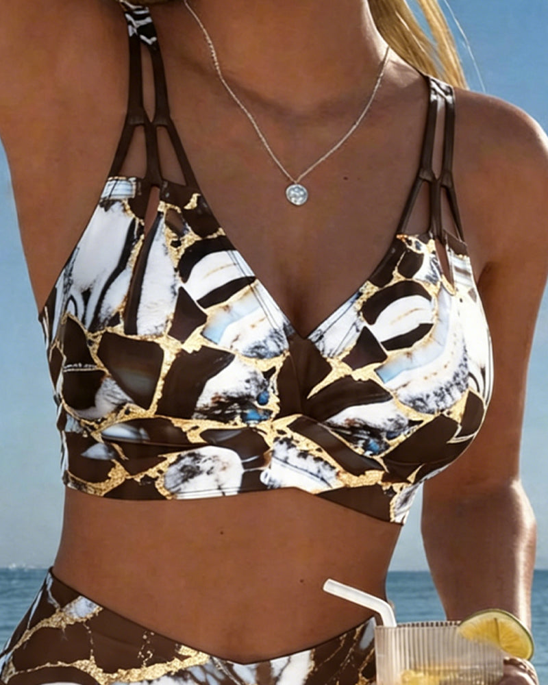 Bikini con Spalline Design Cut-Out