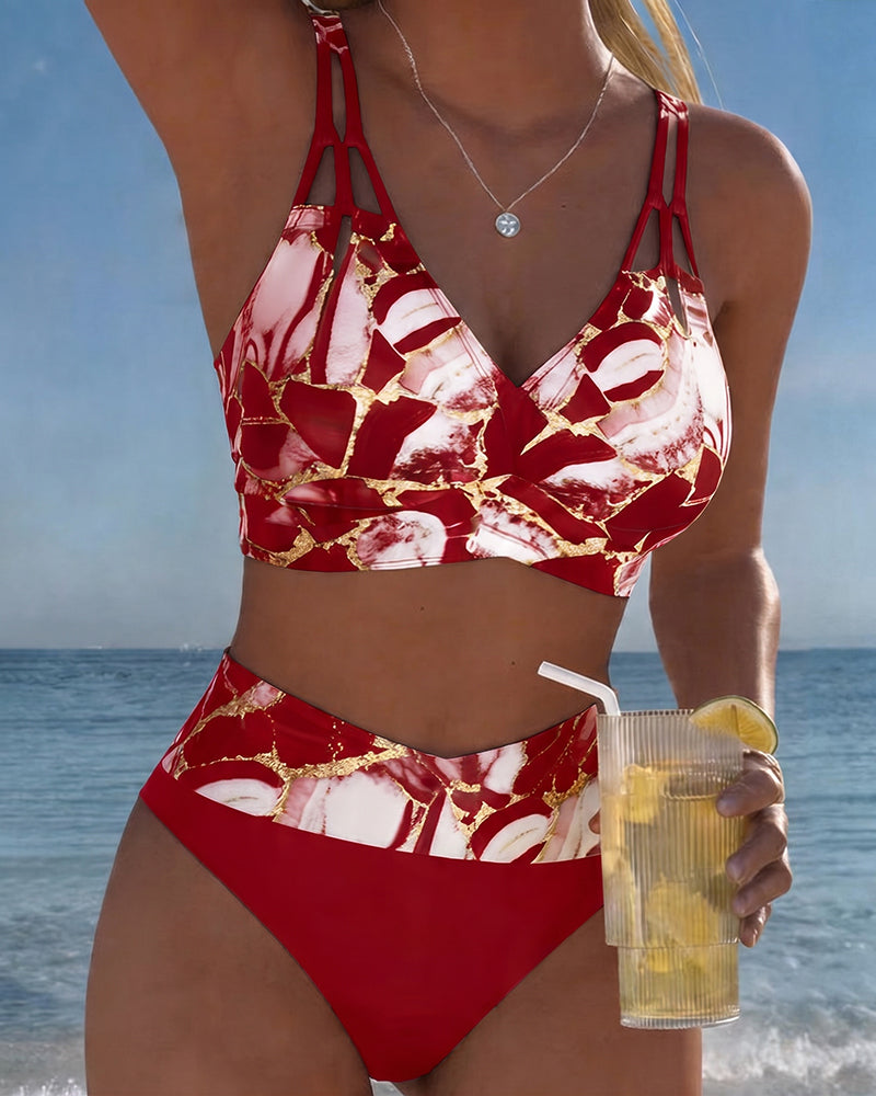 Bikini con Spalline Design Cut-Out