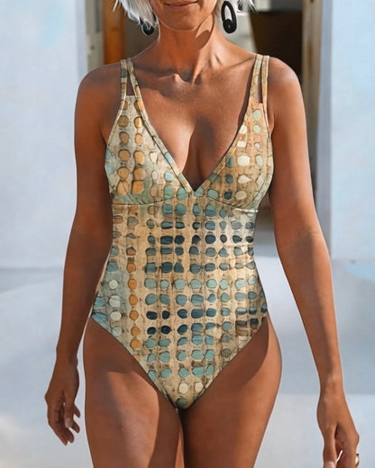 Costume Intero da Vacanza a Pois