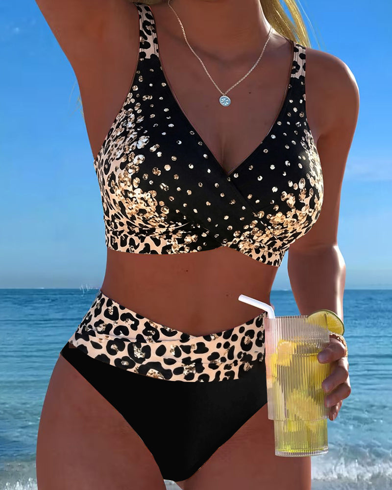 Bikini Bralette Stampa Leopardo