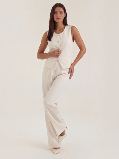 Anita Two-Piece Set with Tailored Vest and Trousers