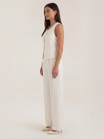 Anita Two-Piece Set with Tailored Vest and Trousers