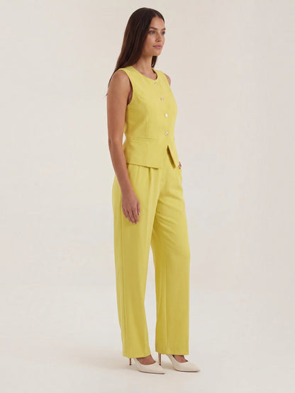 Anita Two-Piece Set with Tailored Vest and Trousers