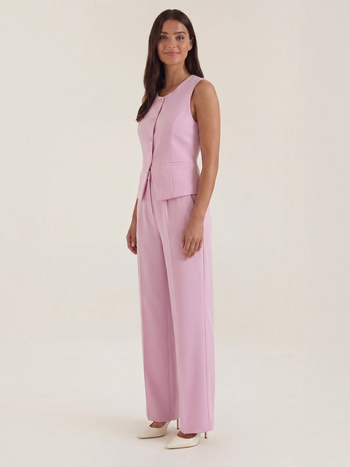 Anita Two-Piece Set with Tailored Vest and Trousers