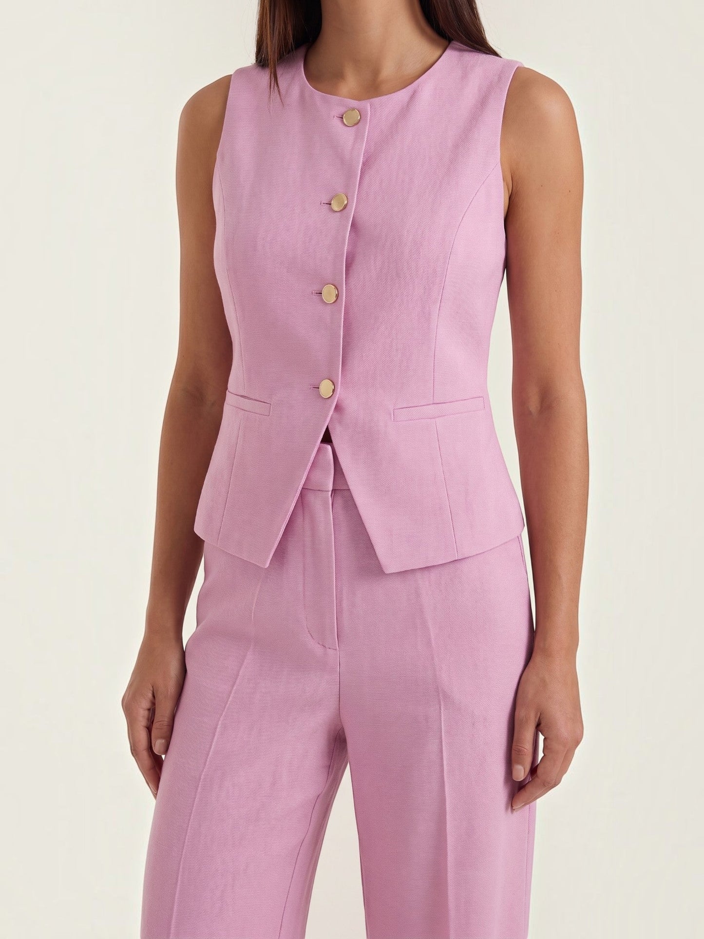 Anita Two-Piece Set with Tailored Vest and Trousers