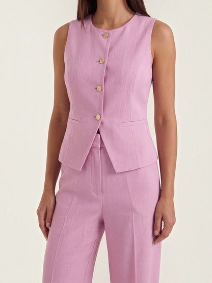 Anita Two-Piece Set with Tailored Vest and Trousers