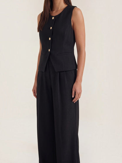 Anita Two-Piece Set with Tailored Vest and Trousers