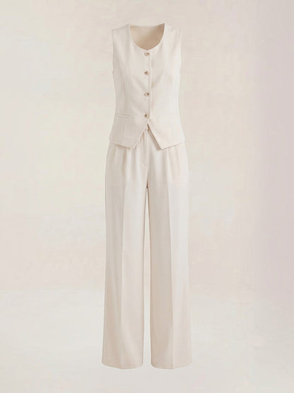 Anita Two-Piece Set with Tailored Vest and Trousers