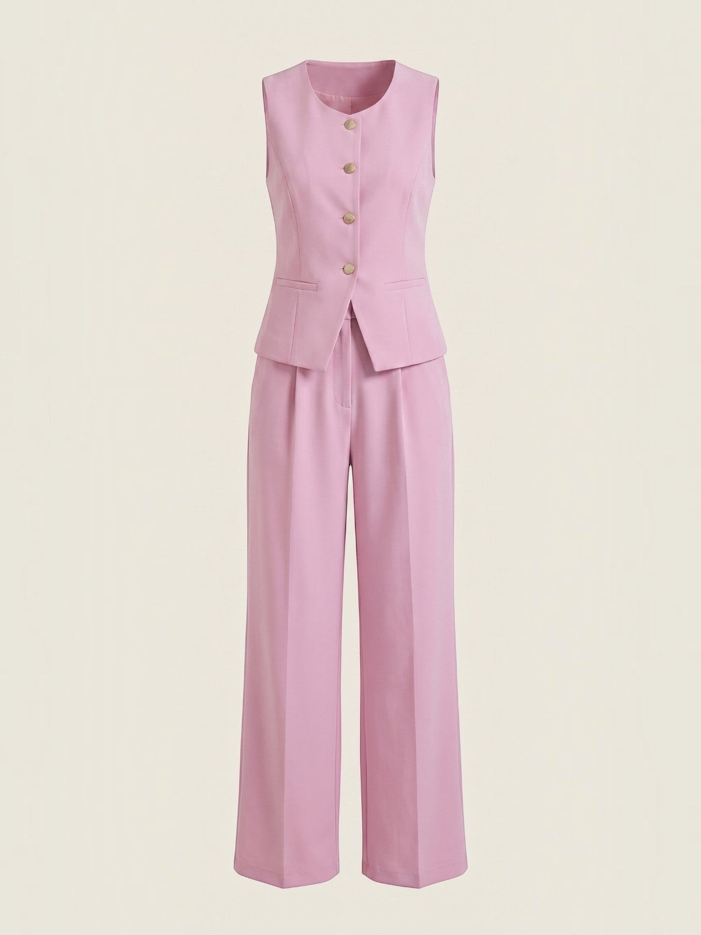 Anita Two-Piece Set with Tailored Vest and Trousers