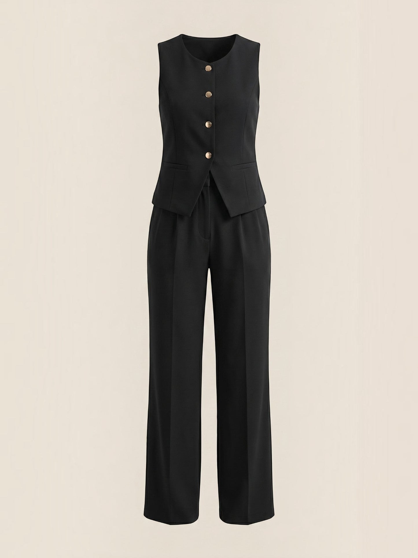 Anita Two-Piece Set with Tailored Vest and Trousers