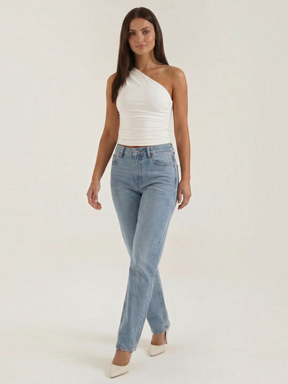 Briony Sleeveless One-Shoulder Top