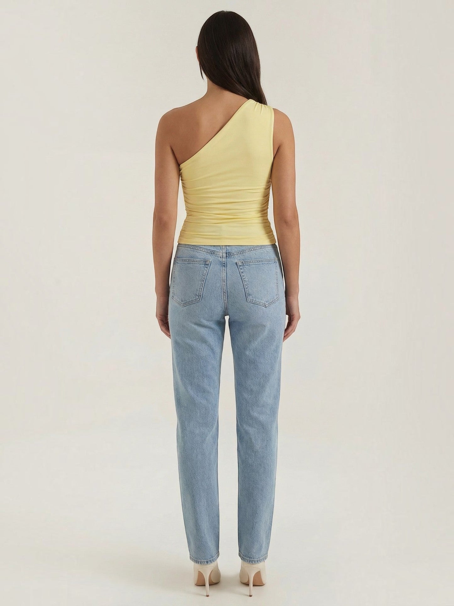 Briony Sleeveless One-Shoulder Top