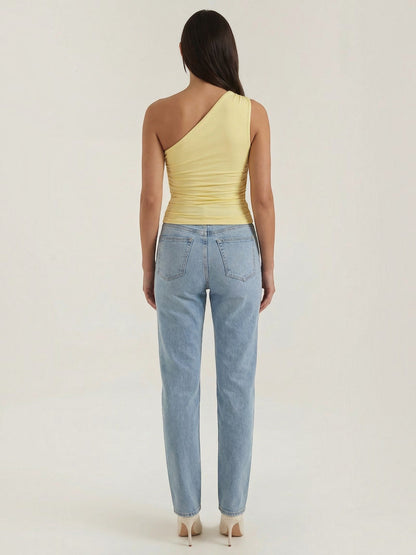 Briony Sleeveless One-Shoulder Top