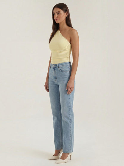 Briony Sleeveless One-Shoulder Top