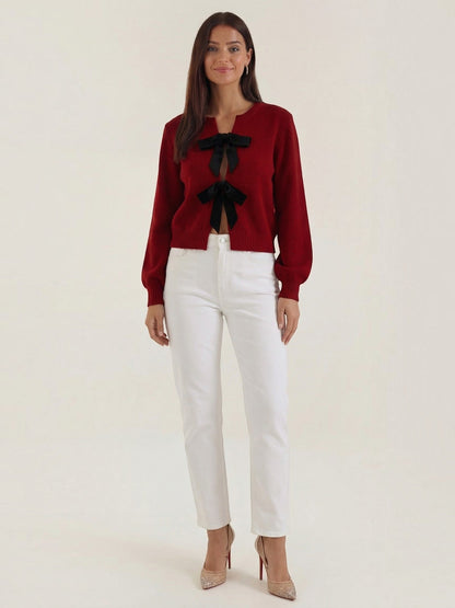 Cynthia Bow-Tie Cardigan