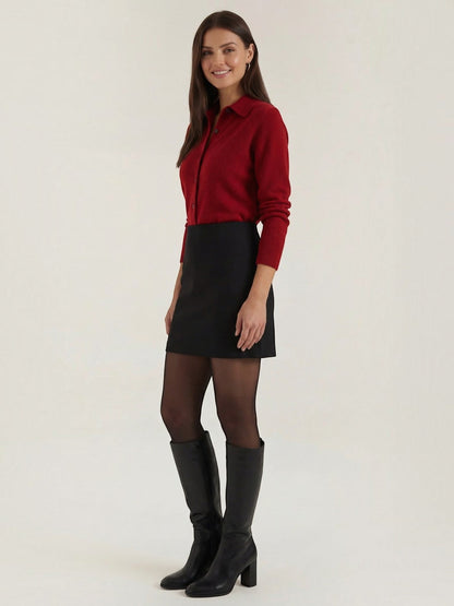 Gladys Knit Polo Top