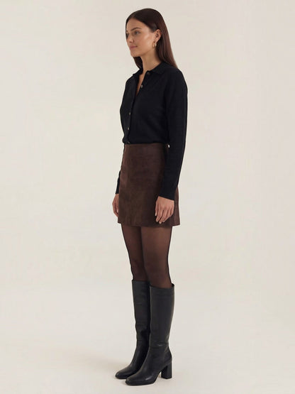 Gladys Knit Polo Top