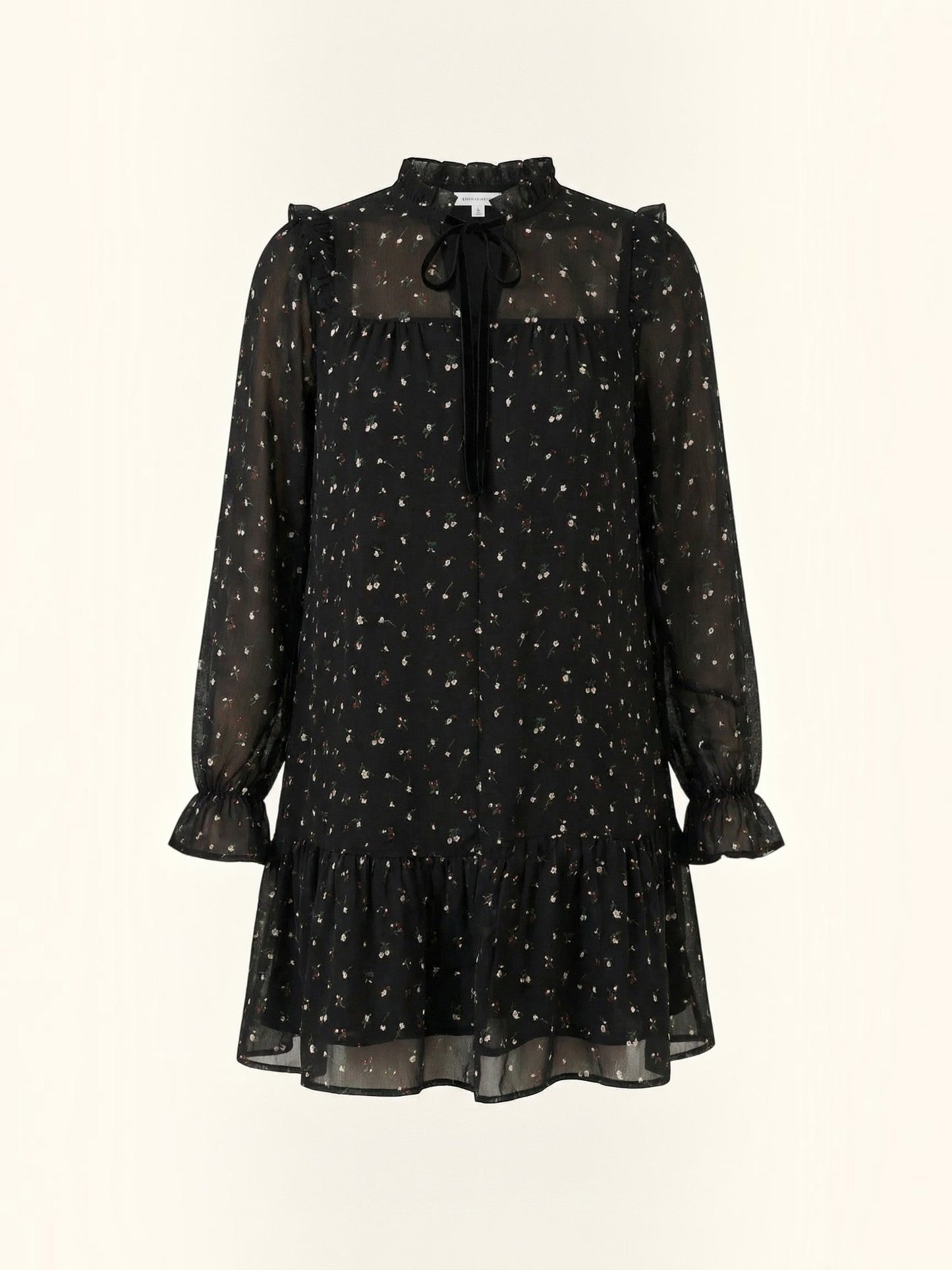 Katie Ruffle-Trim Mini Dress