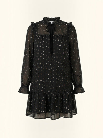 Katie Ruffle-Trim Mini Dress