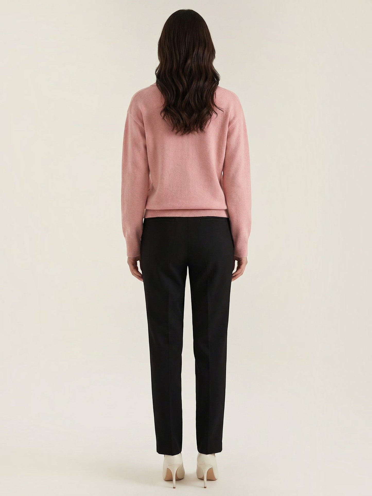 Knit Sweater with Polo Collar