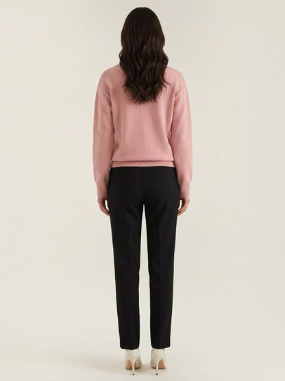 Knit Sweater with Polo Collar