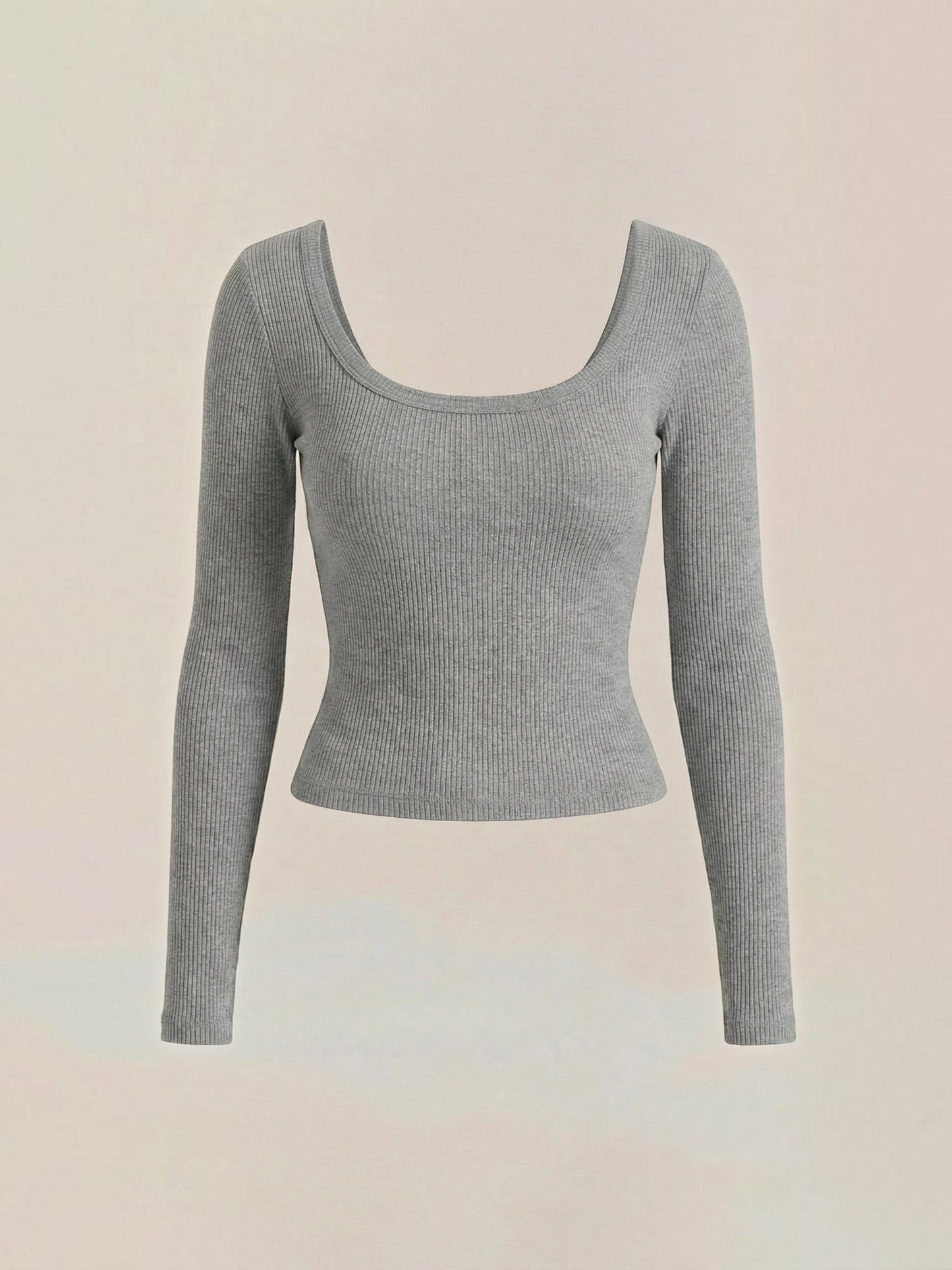 Marian Long-Sleeve Scoop-Neck Top