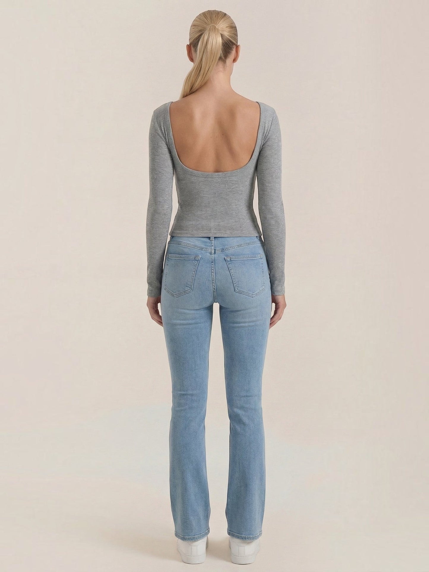 Marian Long-Sleeve Scoop-Neck Top
