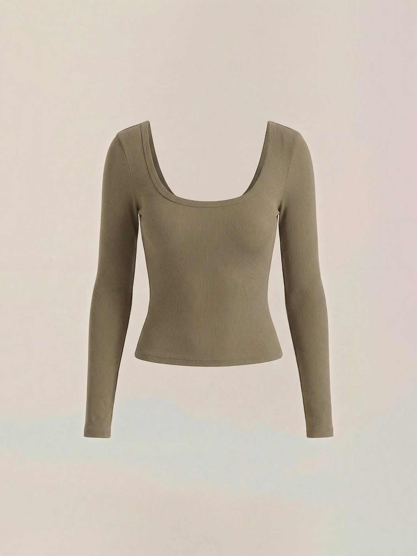 Marian Long-Sleeve Scoop-Neck Top