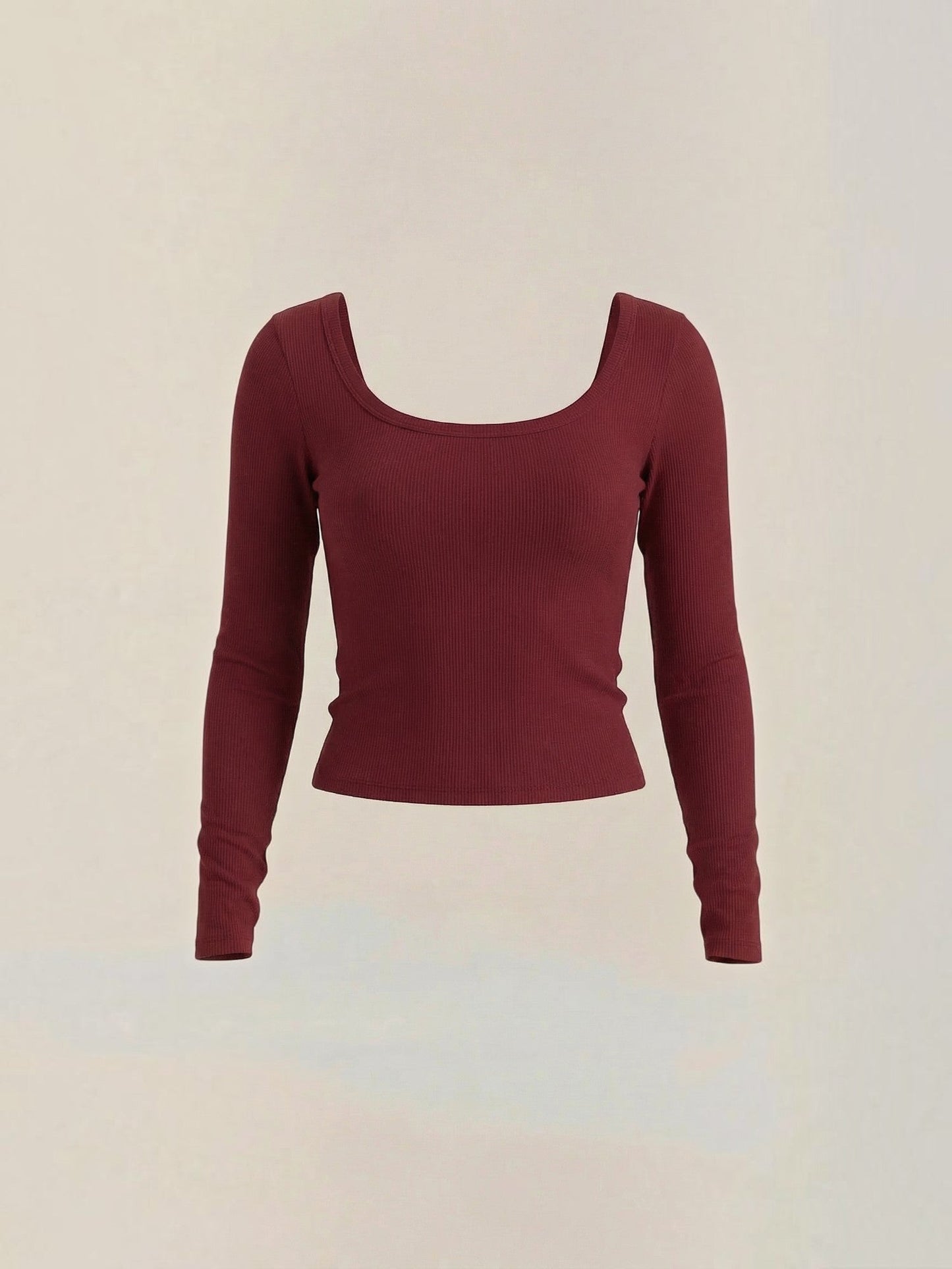Marian Long-Sleeve Scoop-Neck Top