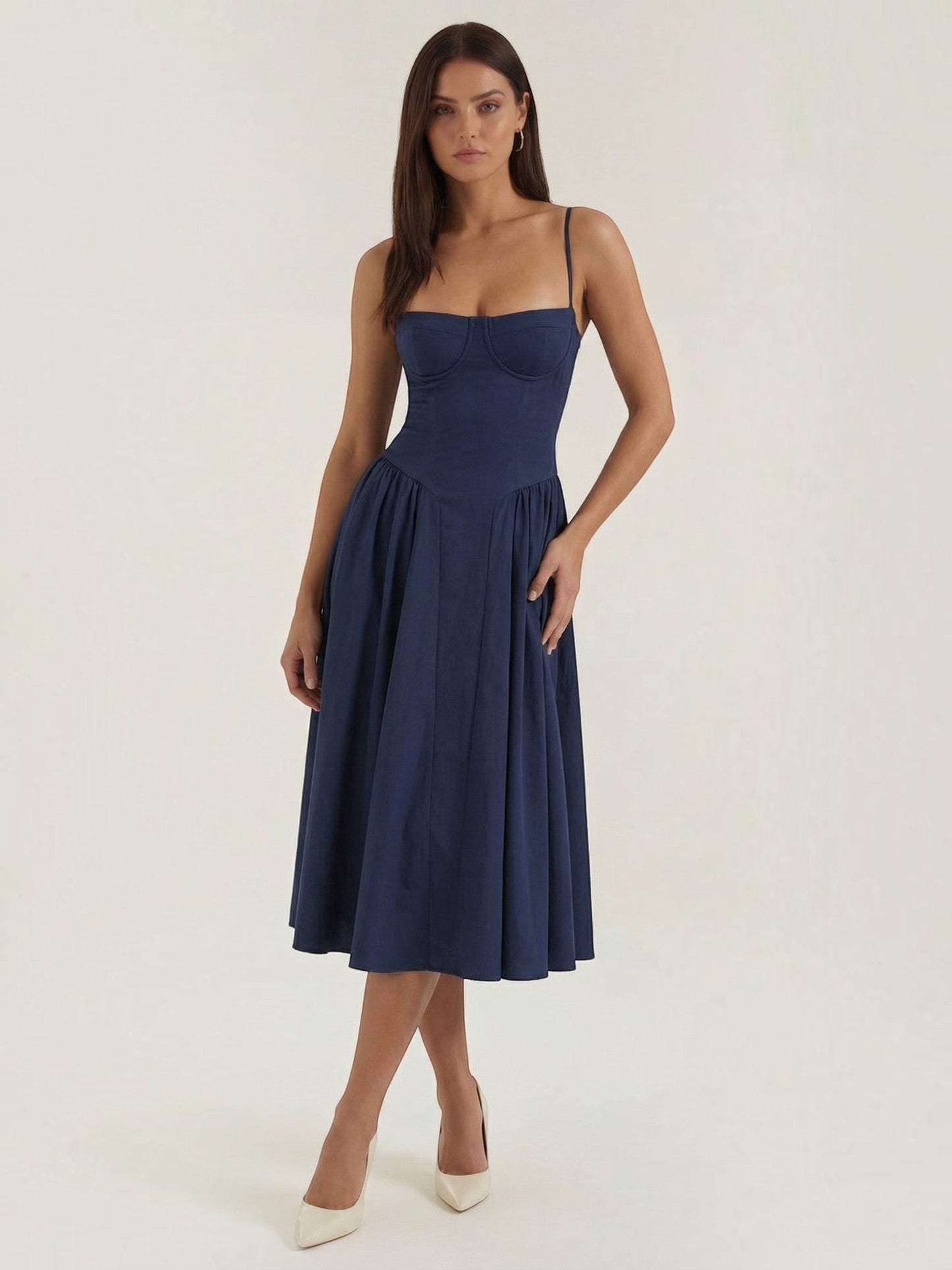 Odette Corset Midi Dress