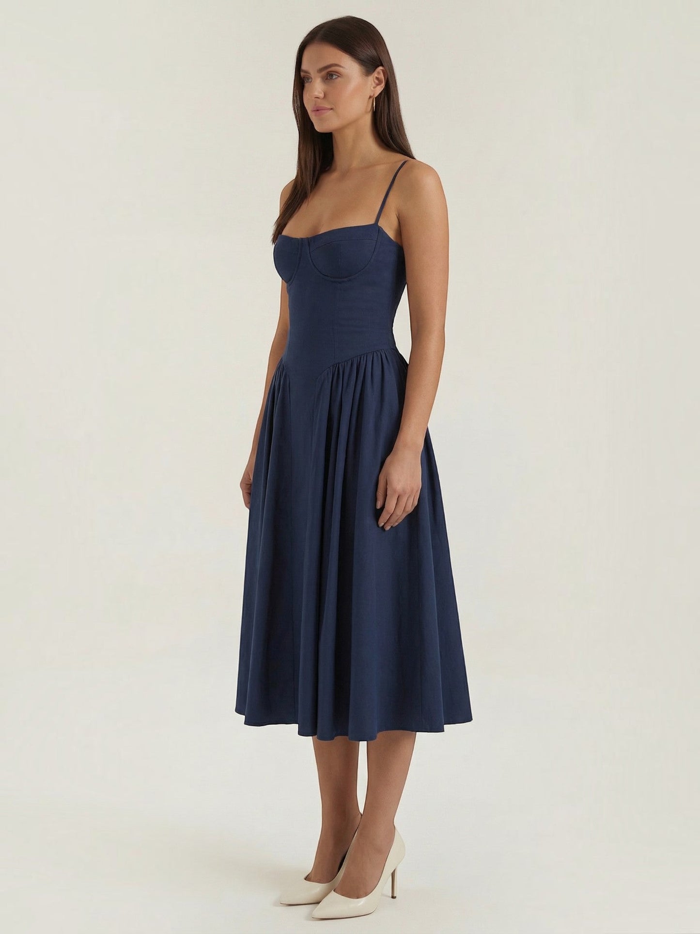 Odette Corset Midi Dress