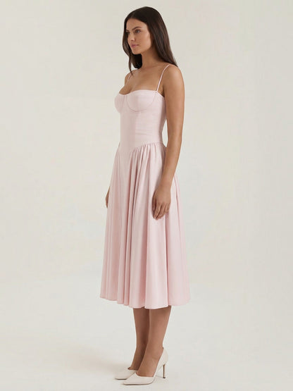 Odette Corset Midi Dress