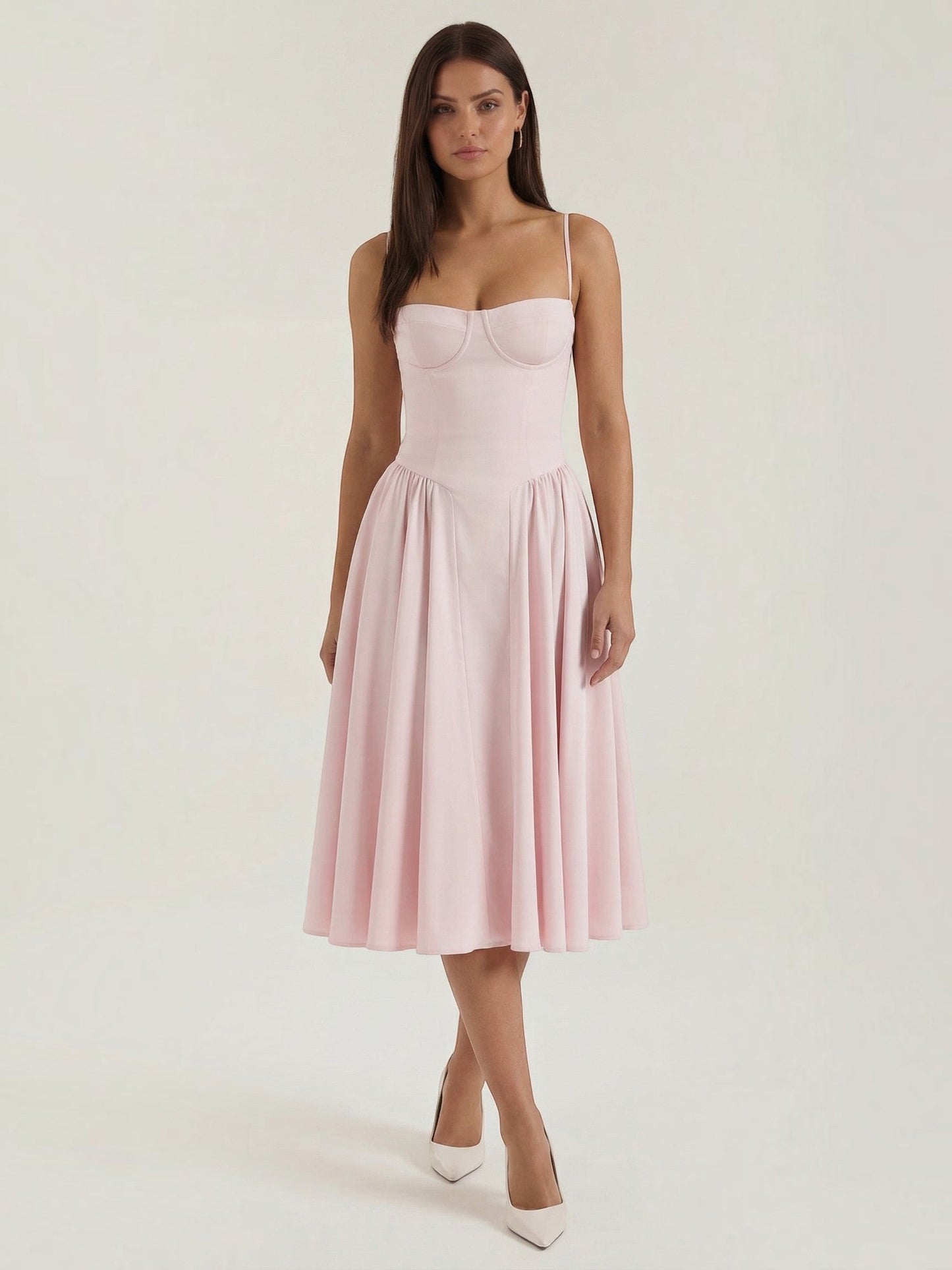 Odette Corset Midi Dress