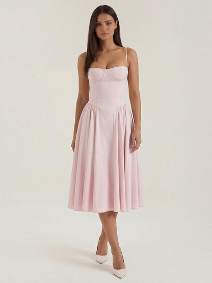 Odette Corset Midi Dress