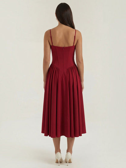 Odette Corset Midi Dress