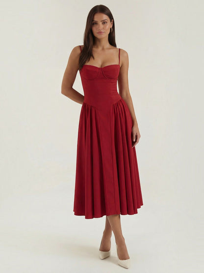 Odette Corset Midi Dress