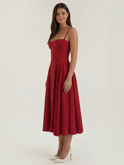 Odette Corset Midi Dress