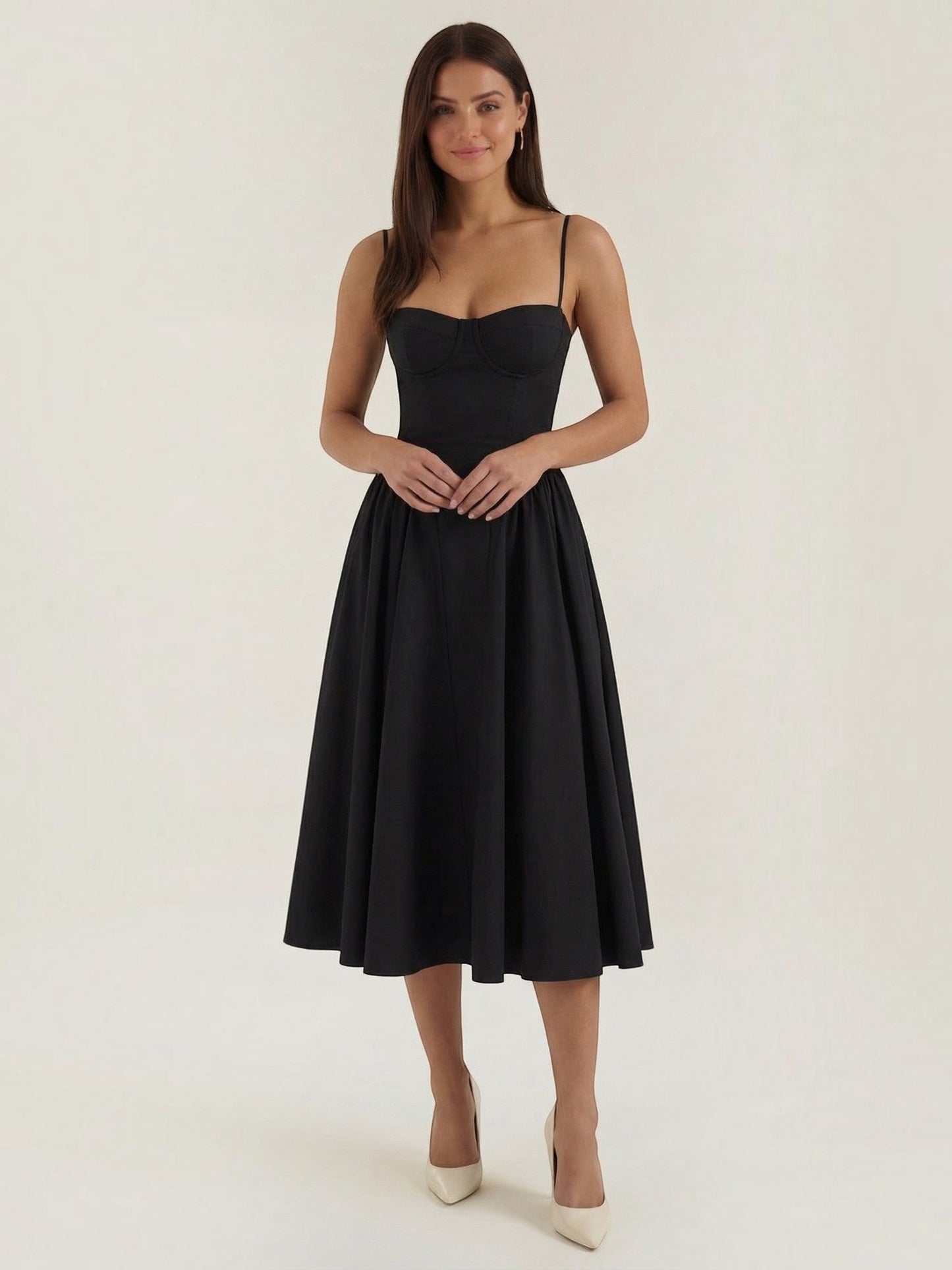 Odette Corset Midi Dress