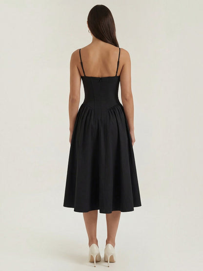 Odette Corset Midi Dress