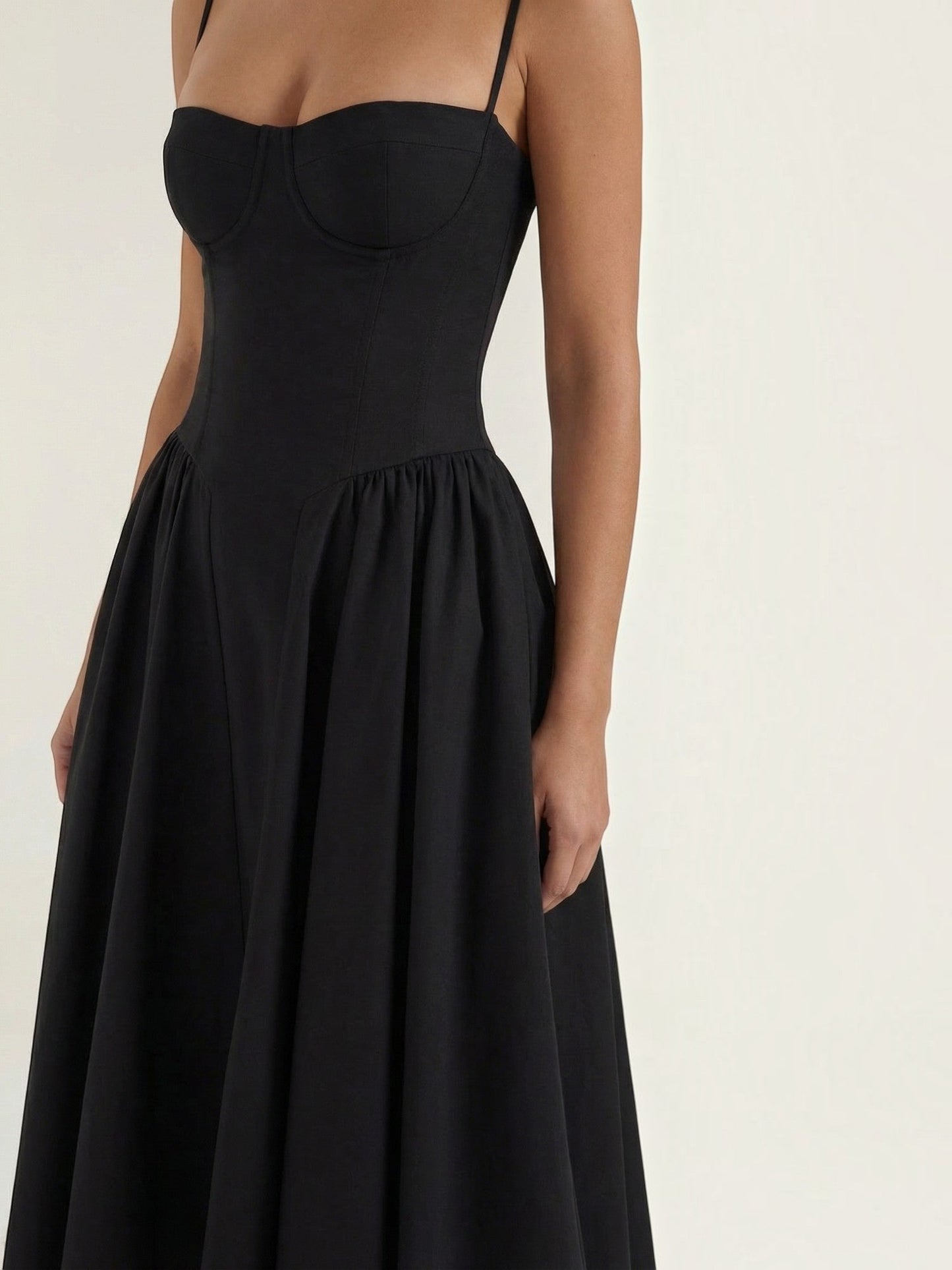 Odette Corset Midi Dress
