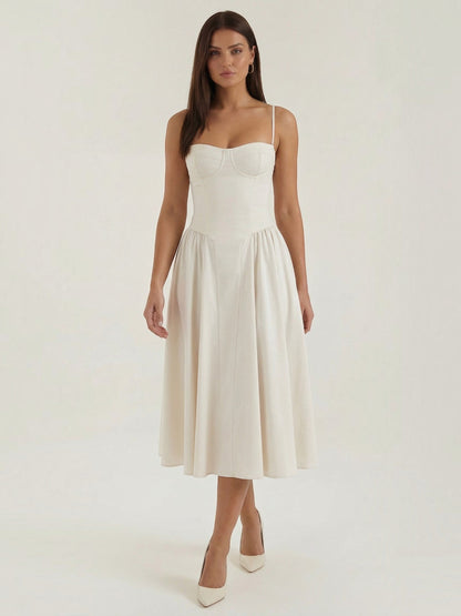 Odette Corset Midi Dress