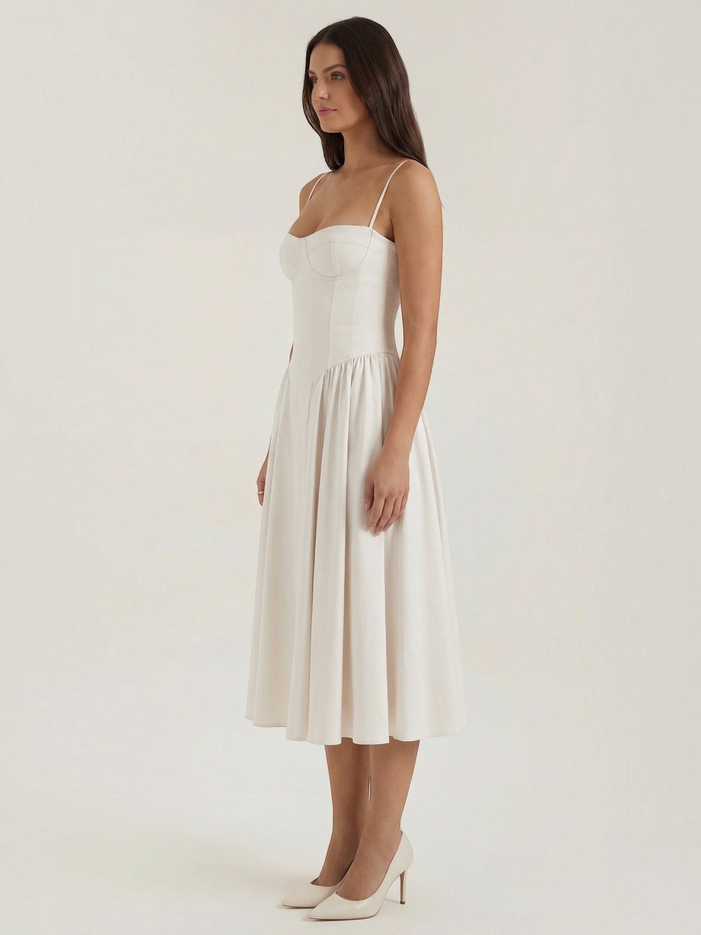 Odette Corset Midi Dress