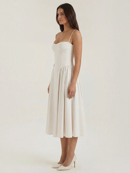 Odette Corset Midi Dress