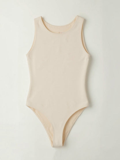 Crew Neck Thong Bodysuit