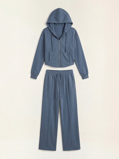 Yolanda Hoodie & Wide-Leg Pants Set
