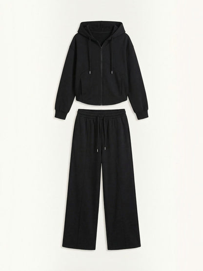 Yolanda Hoodie & Wide-Leg Pants Set